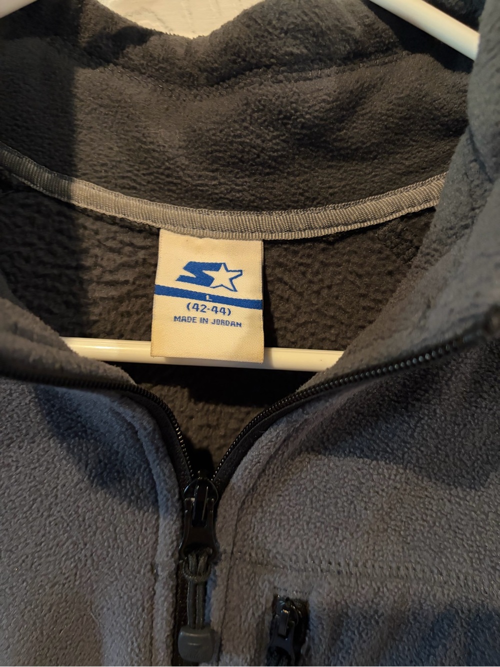 STARTER Men's Lightweight Fleece Jacket in Gray